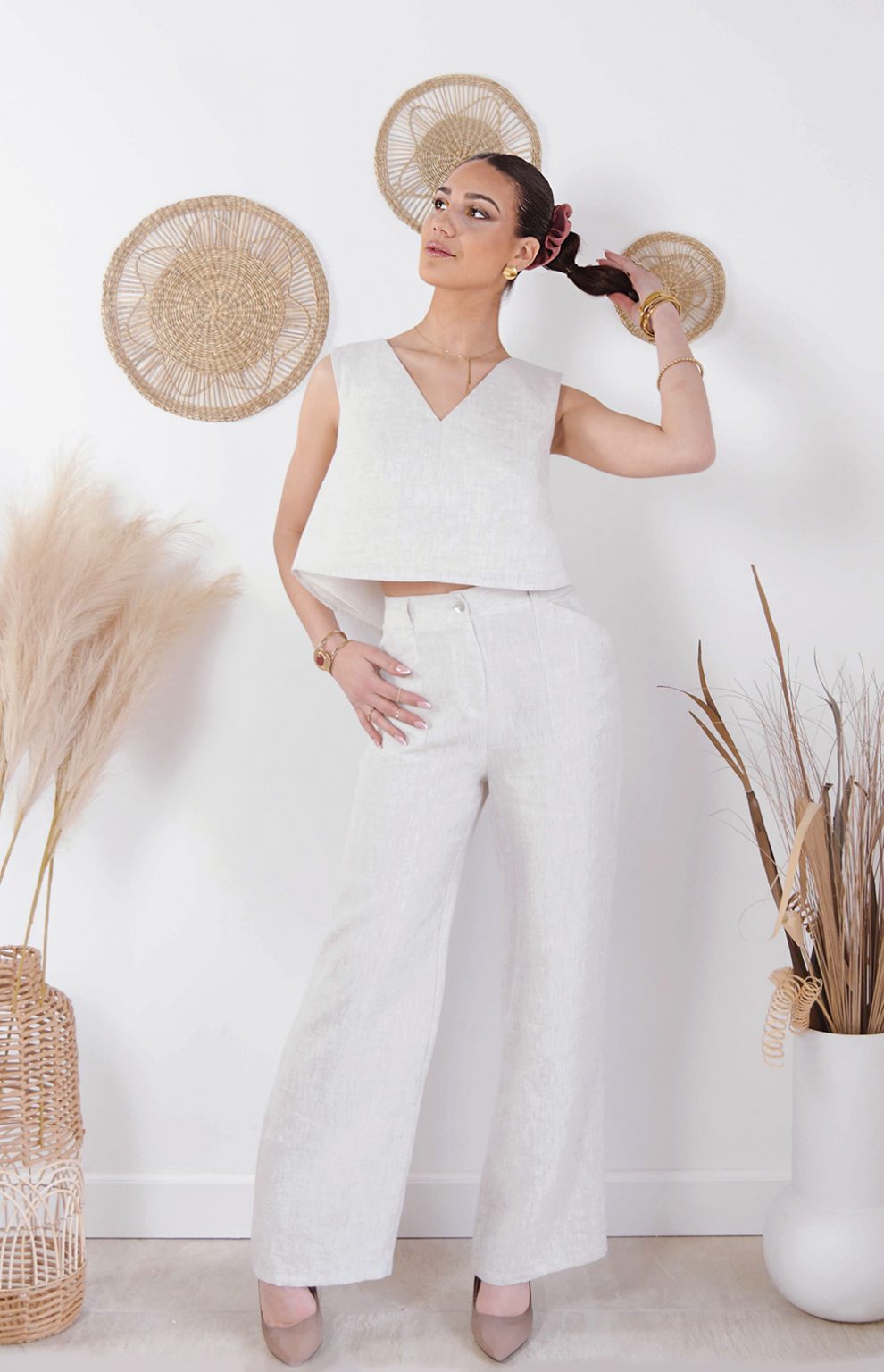 Diane G - Pantalon Selene Oatmeal