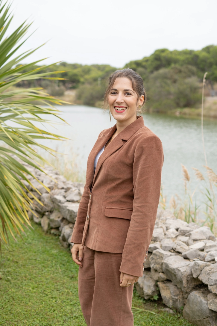 blazer ilona en velours marron