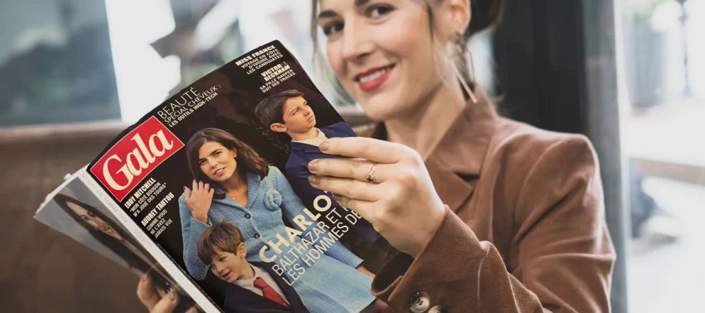 diane g avec le magazine gala