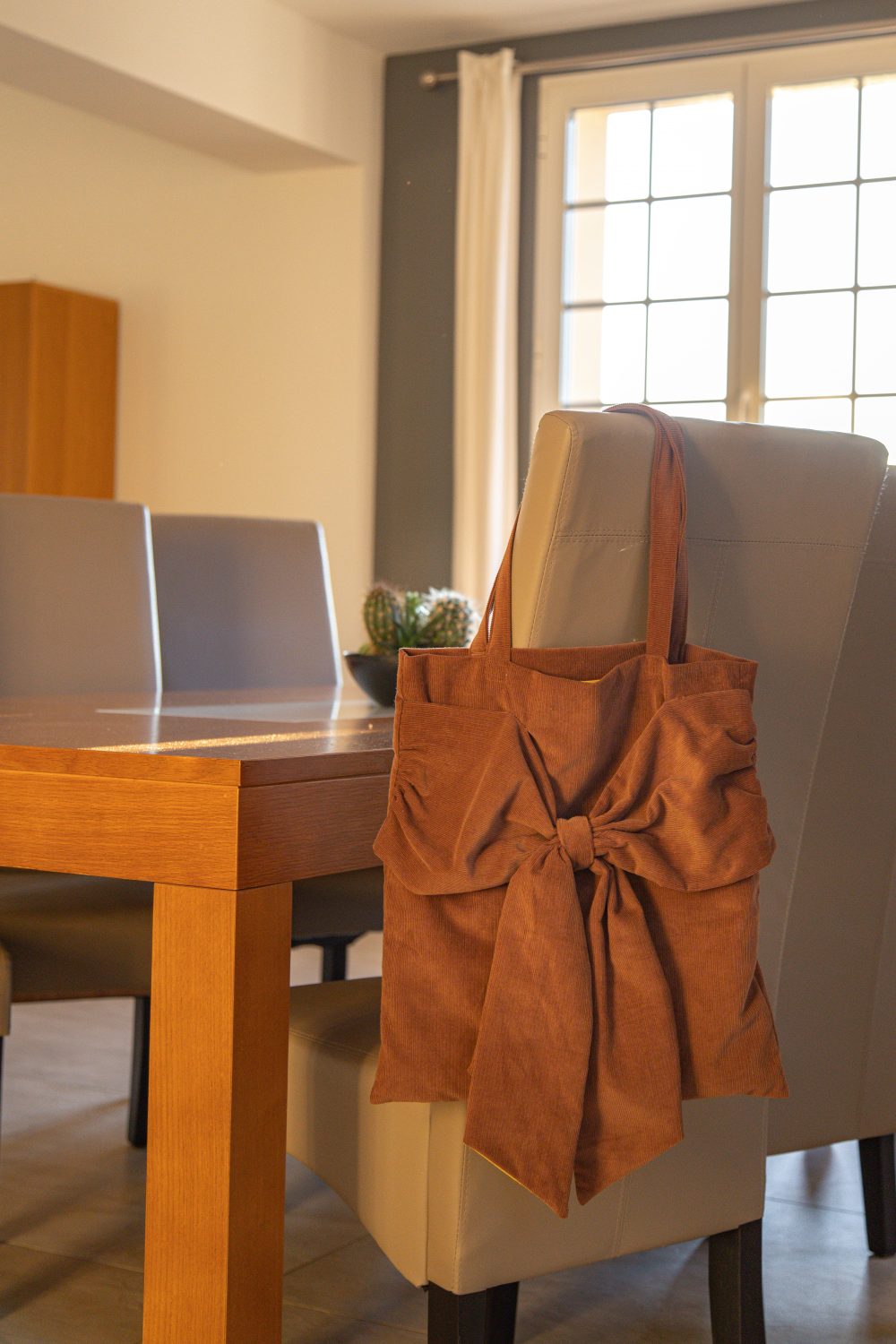 sac velours artémis marron