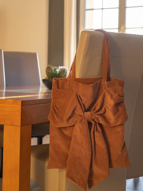 sac velours artémis marron