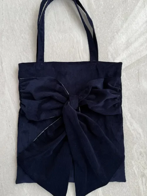 sac velours artémis marine Diane G